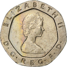 Great Britain, Elizabeth II, 20 Pence, 1982, Copper-nickel, VF(30-35), KM:931