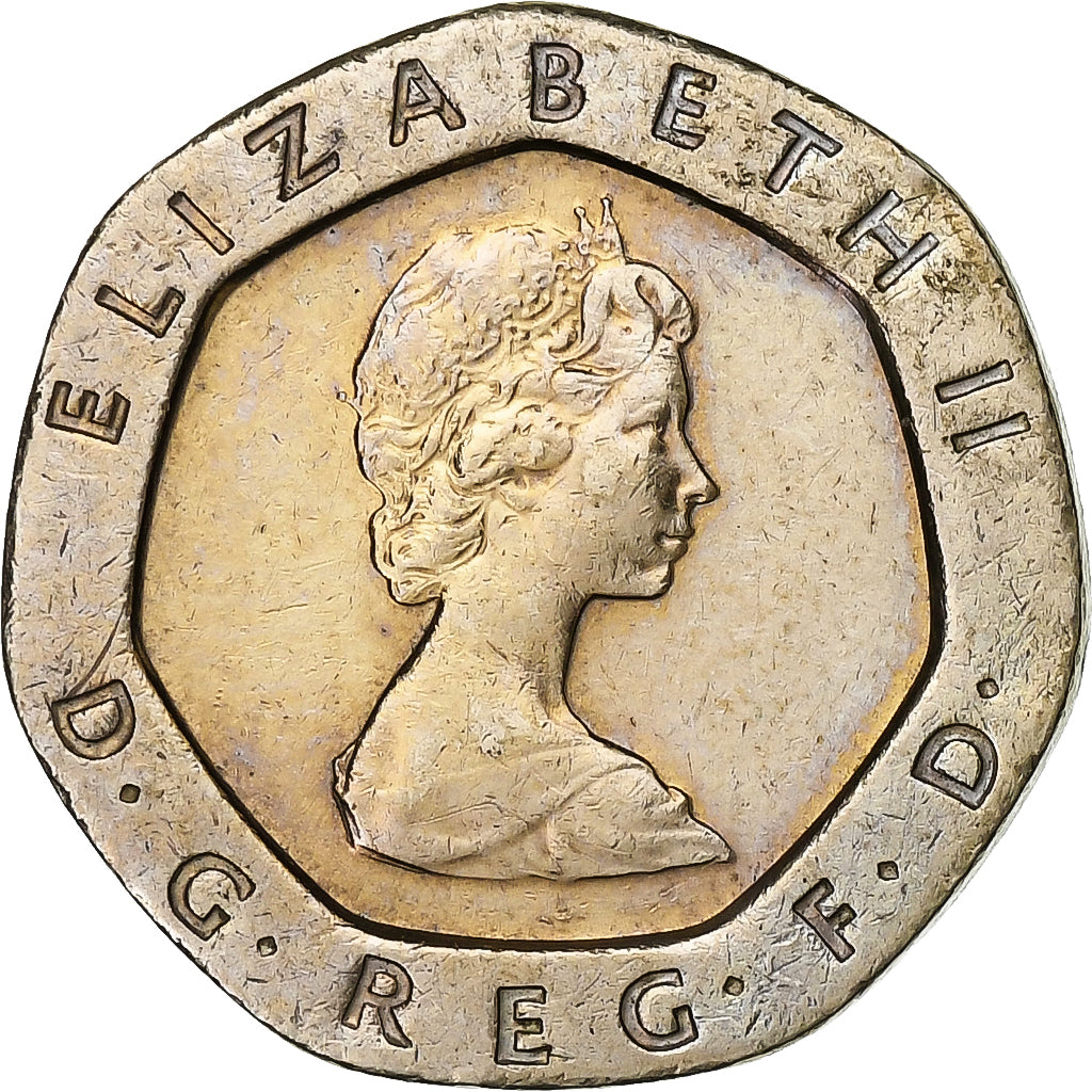 Great Britain, Elizabeth II, 20 Pence, 1983, Copper-nickel, AU(50-53), KM:931