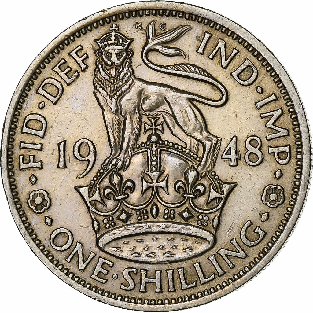 Grã-Bretanha, George VI, Shilling, 1948, Cobre-níquel, EF(40-45), KM:863