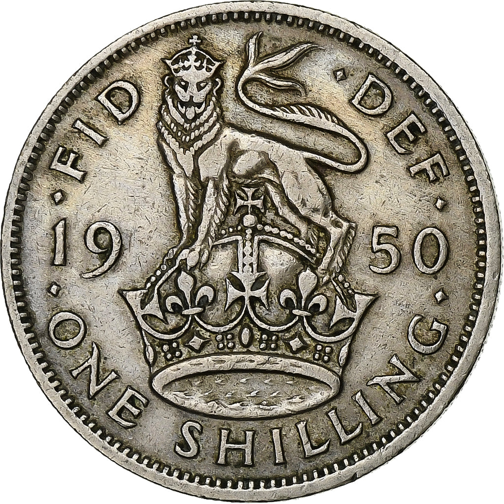 Großbritannien, George VI, Shilling, 1950, Kupfer-Nickel, SS, KM:877