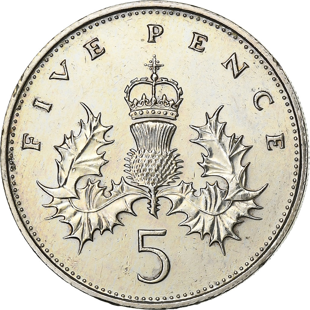 Monnaie, Grande-Bretagne, Elizabeth II, 5 Pence, 1988, TTB+, Copper-nickel