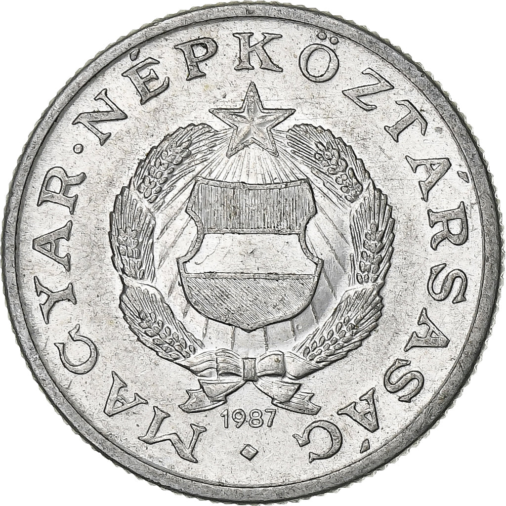 Węgry, Forint, 1987, Aluminium, AU(50-53), KM:575