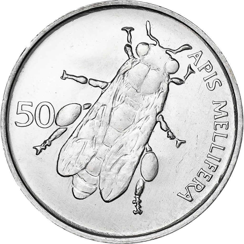 Slovenië, 50 Stotinov, 1995, Aluminium, UNC-, KM:3