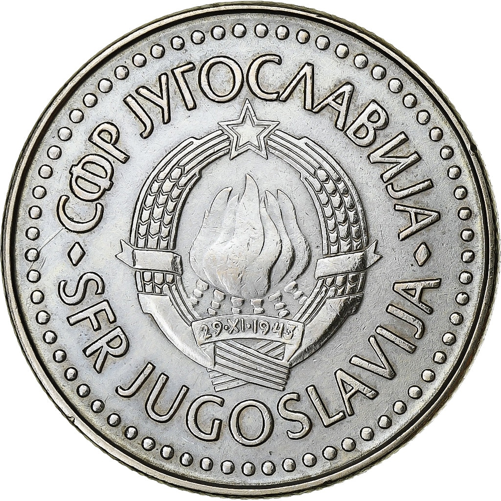 Yougoslavie, 100 Dinara, 1987, Cuivre-Nickel-Zinc (Maillechort), TTB+, KM:114