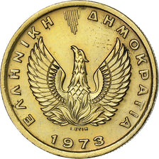 Greece, Drachma, 1973, Nickel-brass, EF(40-45), KM:107