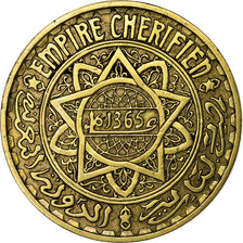 Morocco, 5 Francs, 1945/AH1365, Aluminum-Bronze, VF(30-35)