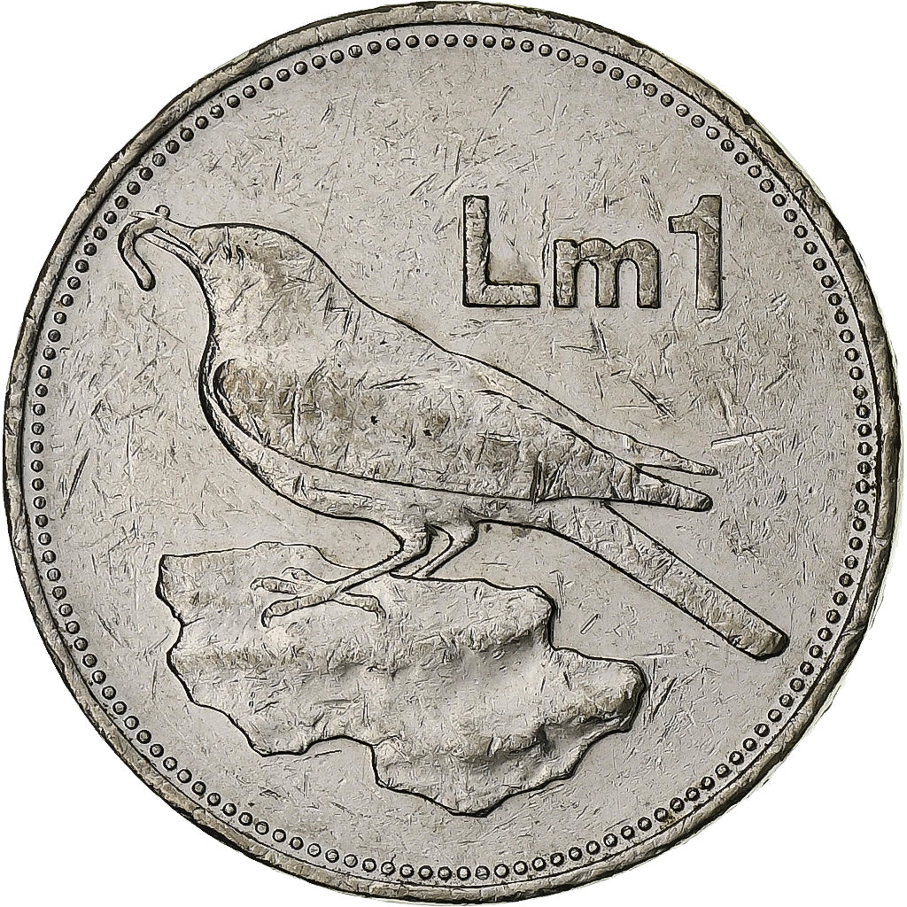 Malta, Lira, 1986, British Royal Mint, Nickel, S+, KM:82