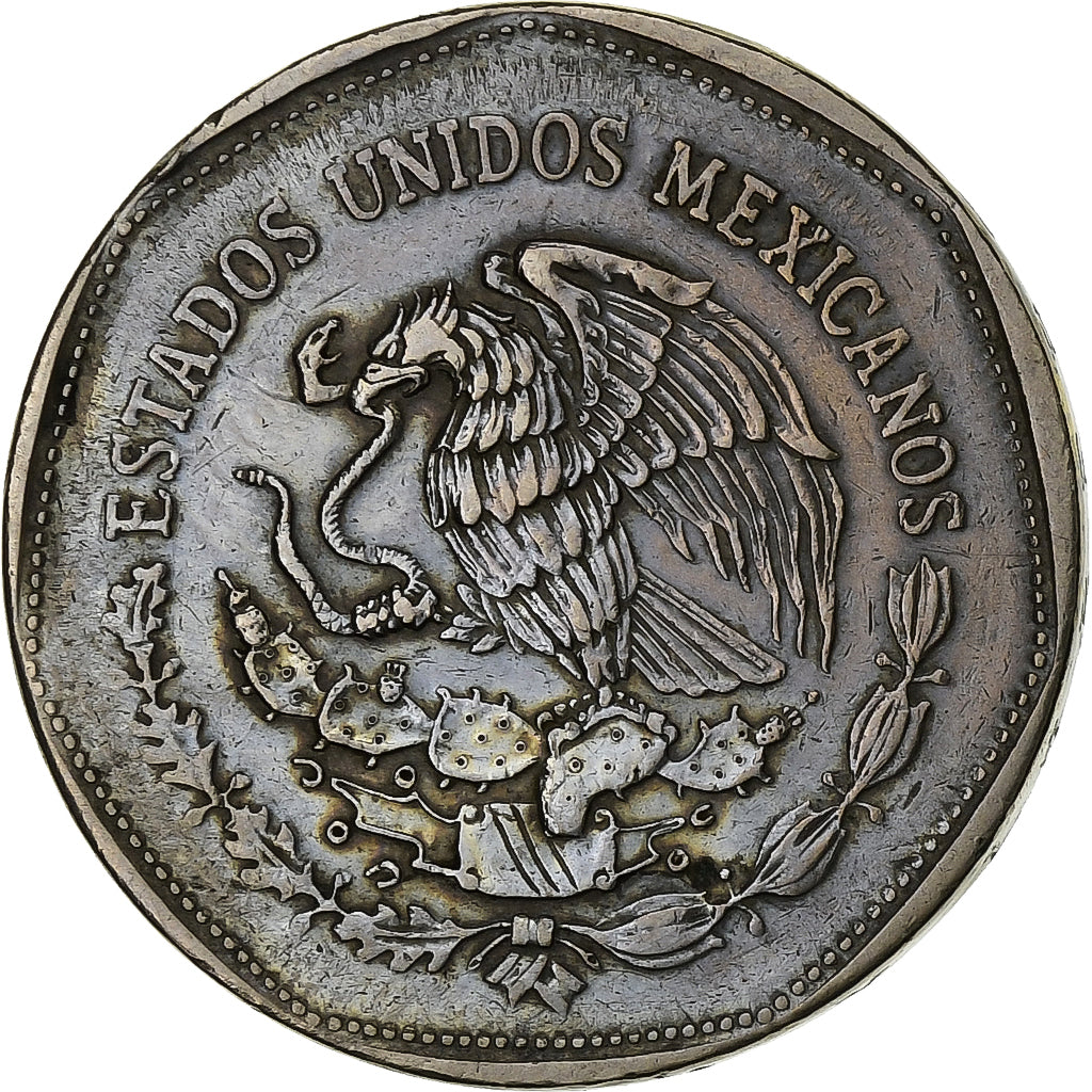Mexico, 5 Pesos, 1980, Mexico City, Copper-nickel, VF(30-35), KM:485