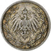 GERMANY - EMPIRE, 1/2 Mark, 1909, Berlin, Silver, VF(30-35), KM:17