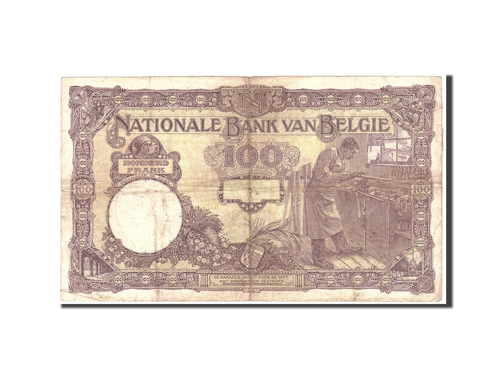 Geldschein, Belgien, 100 Francs, 1925, 1925-06-02, KM:95, S+