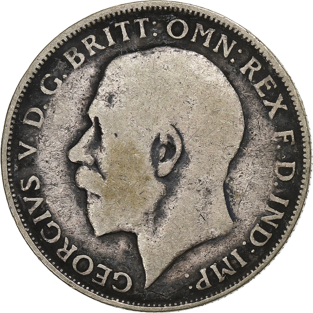 Great Britain, George V, Florin, Two Shillings, 1923, Silver, F(12-15), KM:817a