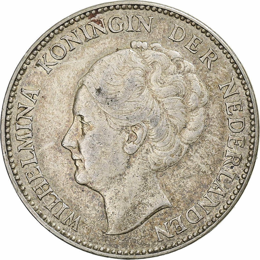Netherlands, Wilhelmina I, Gulden, 1931, Utrecht, Silver, EF(40-45), KM:161.1