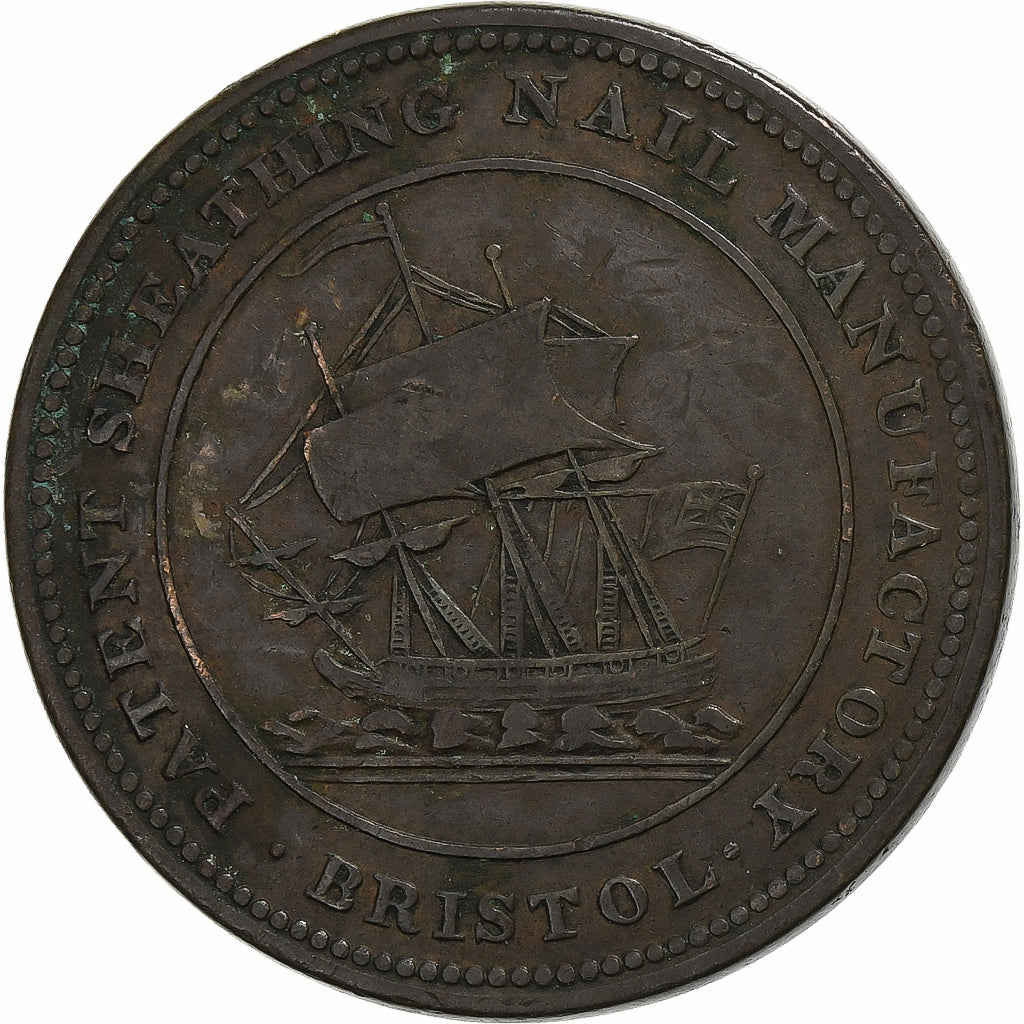 Great Britain, Gloucestershire, Penny Token, 1811, Copper, VF(30-35)