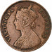 INDIA - BRITANNICA, Victoria, 1/4 Anna, 1897, Rame, MB, KM:486