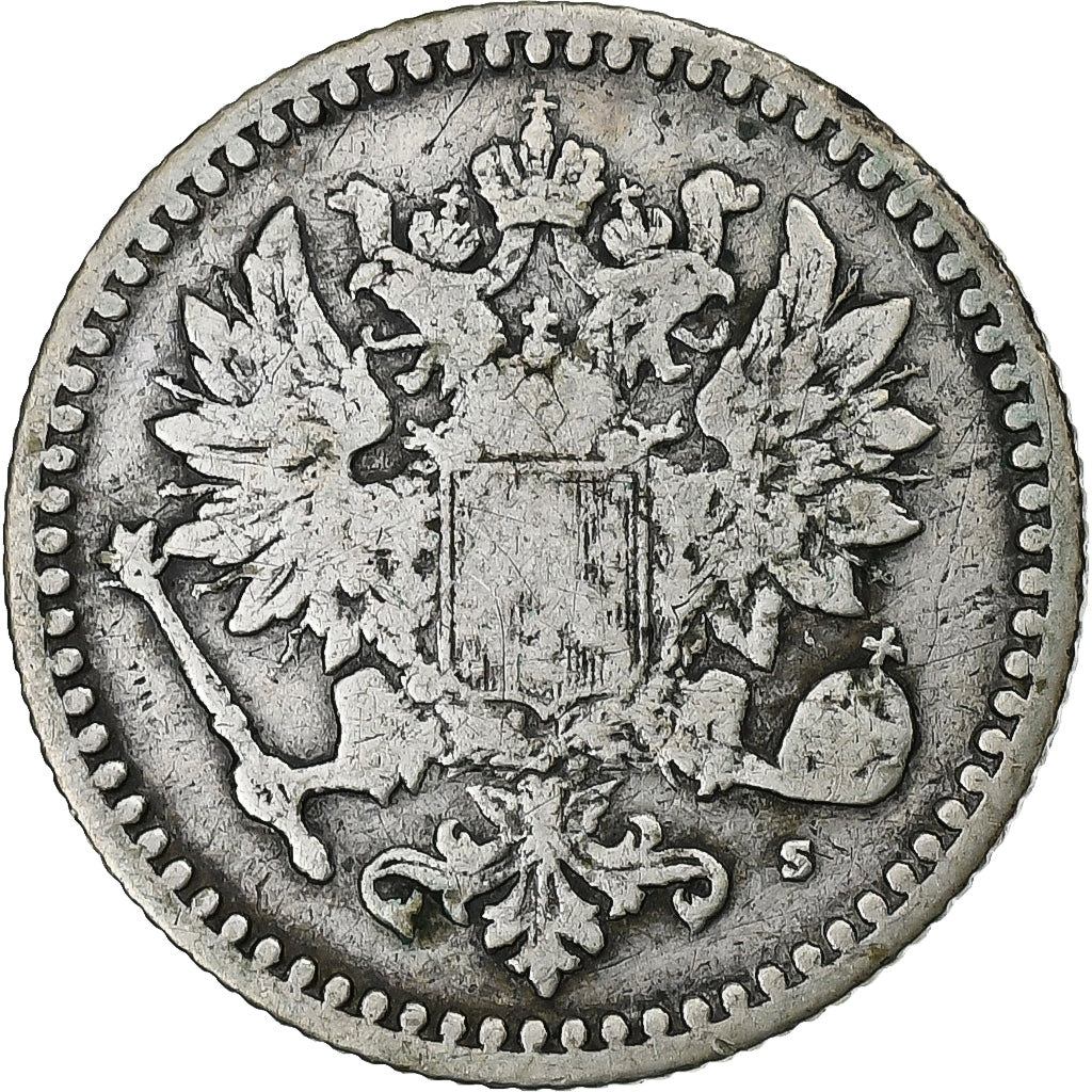 Finland, Alexander II, 50 Penniä, 1865, Silver, VF(30-35), KM:2.1