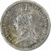 Great Britain, Victoria, 3 Pence, 1891, Silver, VF(20-25), KM:758