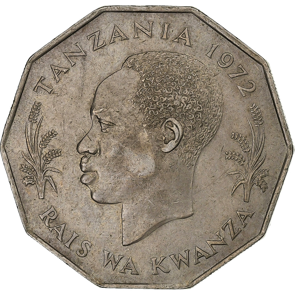 Tanzania, 5 Shilingi, 1972, Copper-nickel, EF(40-45), KM:6