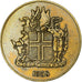 IJsland, 2 Kronur, 1958, Nickel-brass, FR+, KM:13a.1