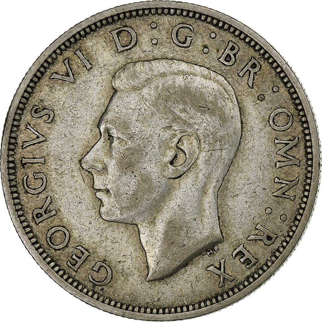 Moneta, Gran Bretagna, George VI, 1/2 Crown, 1941, BB, Argento, KM:856