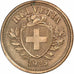 Suíça, Rappen, 1925, Bern, Bronze, VF(30-35), KM:3.2