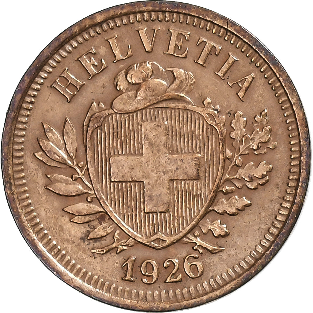 Switzerland, Rappen, 1926, Bern, Bronze, VF(30-35), KM:3.2