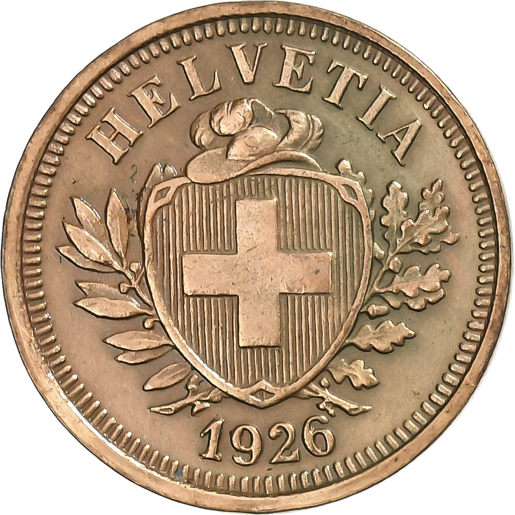 Switzerland, Rappen, 1926, Bern, Bronze, VF(30-35), KM:3.2