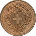 Szwajcaria, Rappen, 1932, Bern, Brązowy, EF(40-45), KM:3.2