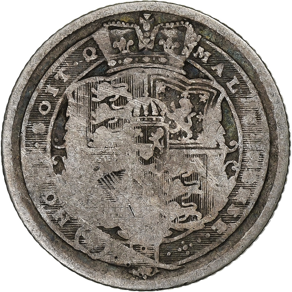 Great Britain, George III, 6 Pence, 1816, Silver, F(12-15), KM:665