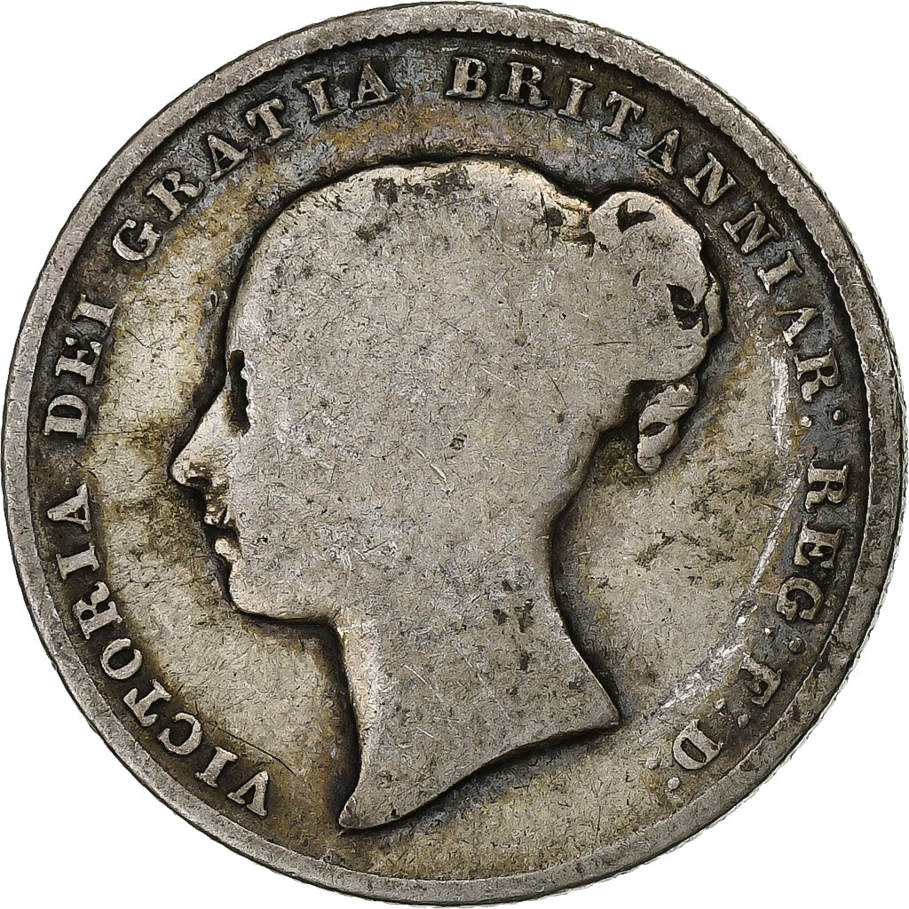 Great Britain, Victoria, Shilling, 1856, London, Silver, VF(20-25)