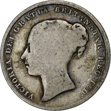 Great Britain, Victoria, Shilling, 1856, London, Silver, VF(20-25)