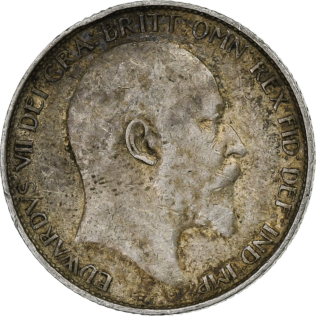 Great Britain, Edward VII, 6 Pence, 1910, Silver, VF(30-35), KM:799