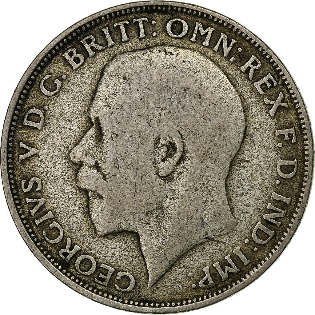 Great Britain, George V, Florin, Two Shillings, 1921, Silver, VF(20-25), KM:817a