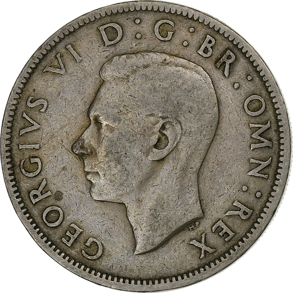 Great Britain, George VI, Florin, Two Shillings, 1948, Copper-nickel, VF(30-35)