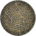 Morocco, Mohammed V, 5 Francs, 1933, Paris, Silver, EF(40-45), KM:37