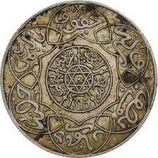 Morocco, 'Abd al-Aziz, 2-1/2 Dirhams, 1897/AH1315, Paris, Silver, VF(30-35)
