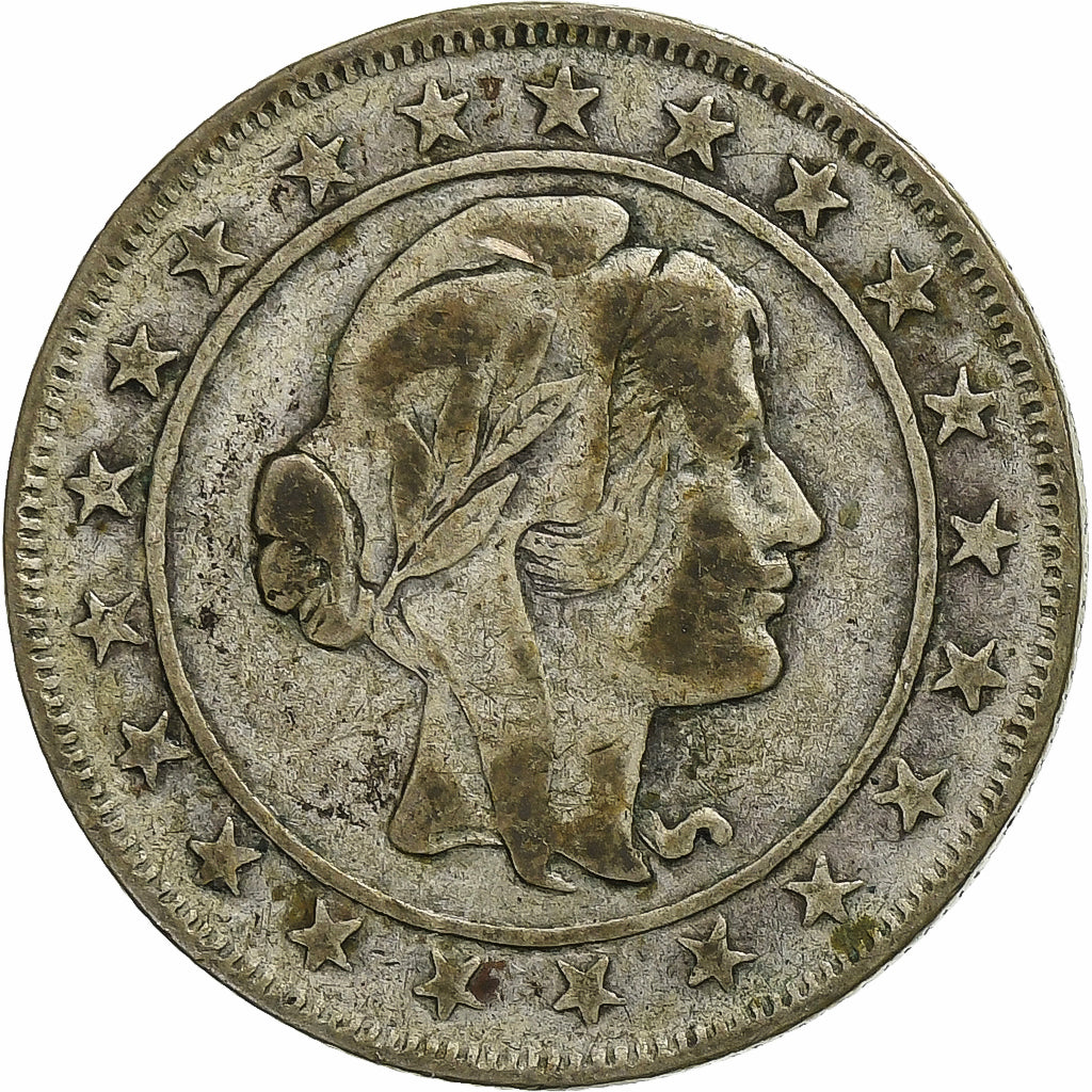 Brazil, 2000 Reis, 1927, Silver, VF(20-25), KM:526