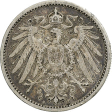GERMANY - EMPIRE, Wilhelm II, Mark, 1909, Berlin, Silver, VF(30-35), KM:14