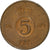 Monnaie, Suède, Gustaf VI, 5 Öre, 1960, TB+, Bronze, KM:822