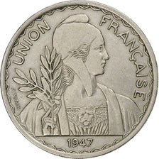FRENCH INDO-CHINA, Piastre, 1947, Paris, Copper-nickel, VF(30-35), KM:32.2