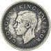 New Zealand, George VI, 3 Pence, 1939, British Royal Mint, Silver, VF(20-25)