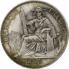 Indochine, 20 Cent, 1925, Paris, Silver, VF(30-35), Lecompte:225