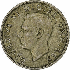 Grande-Bretagne, George VI, Florin, Two Shillings, 1942, TB+, Argent, KM:855