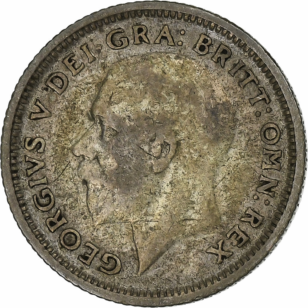 Wielka Brytania, 6 Pence, 1927, Srebro, VF(30-35)