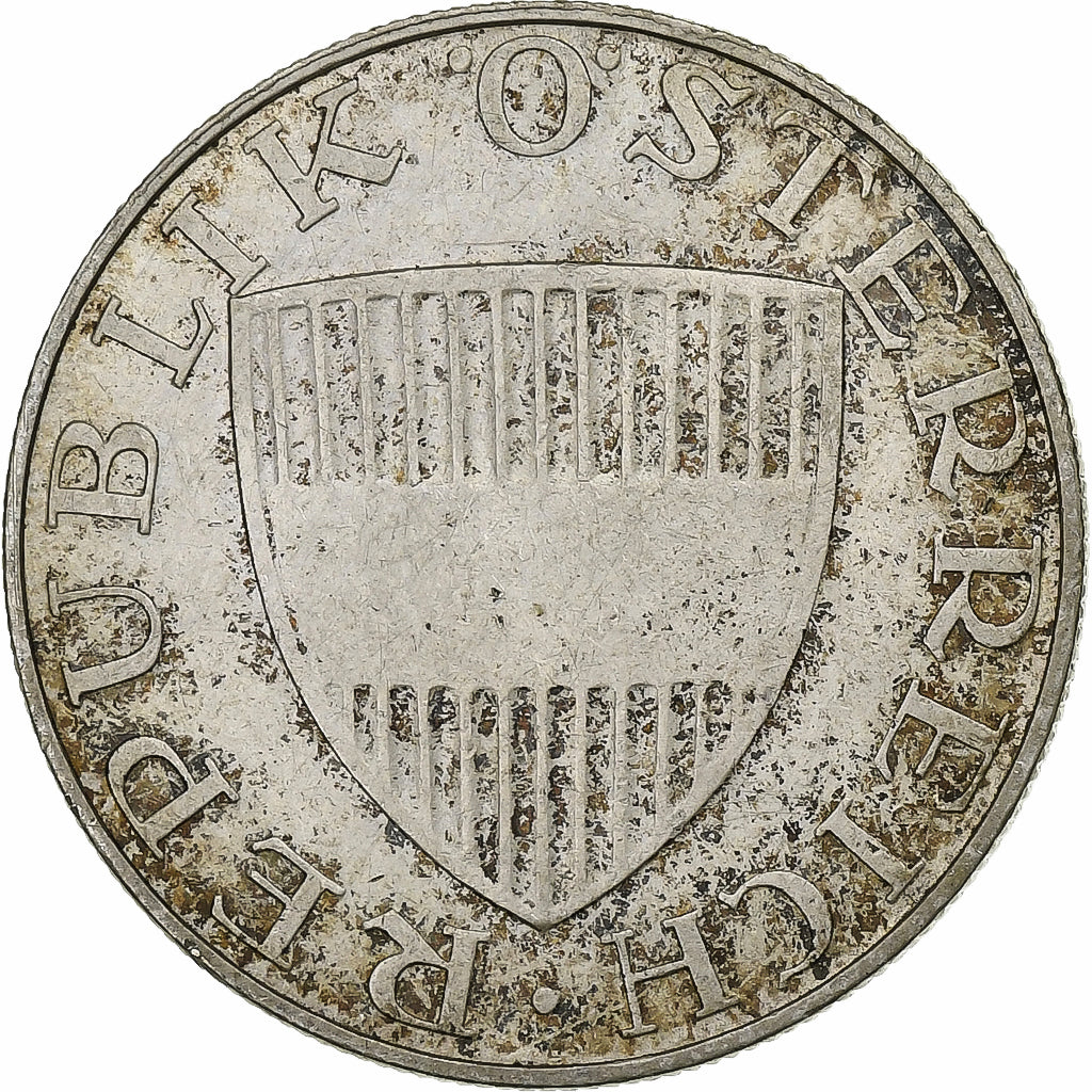 Áustria, 10 Schilling, 1958, Prata, AU(50-53), KM:2882