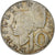 Áustria, 10 Schilling, 1958, Prata, AU(50-53), KM:2882