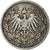 GERMANY - EMPIRE, 1/2 Mark, 1906, Berlin, Silver, VF(30-35), KM:17