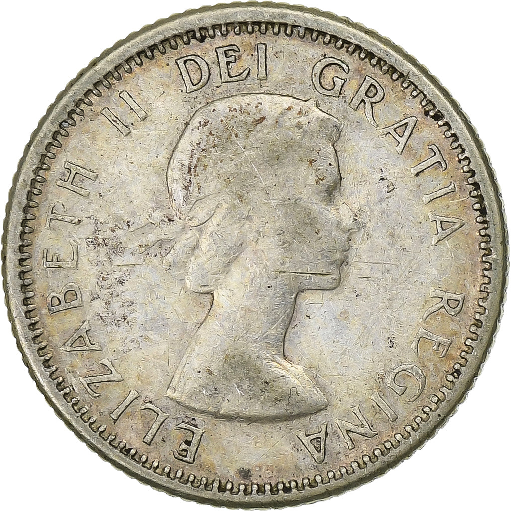 Canada, Elizabeth II, 10 Cents, 1962, Ottawa, Zilver, FR+, KM:51