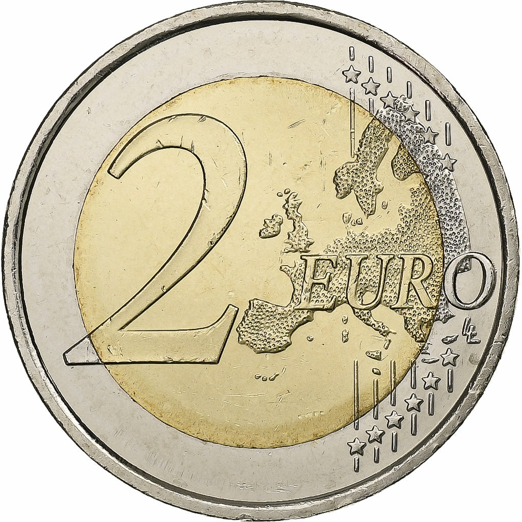 España, Philippe VI, 2 Euro, 2015, Madrid, Bimetálico, SC+