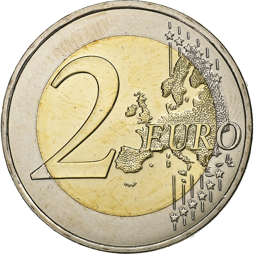 Francja, 2 Euro, 2016, François Mitterand, MS(64), Bimetaliczny