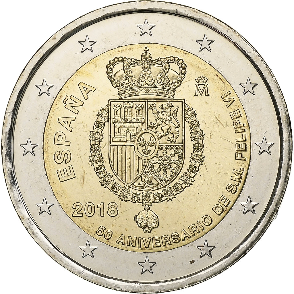 Espagne, 2 Euro, 2018, Bimétallique, SPL+